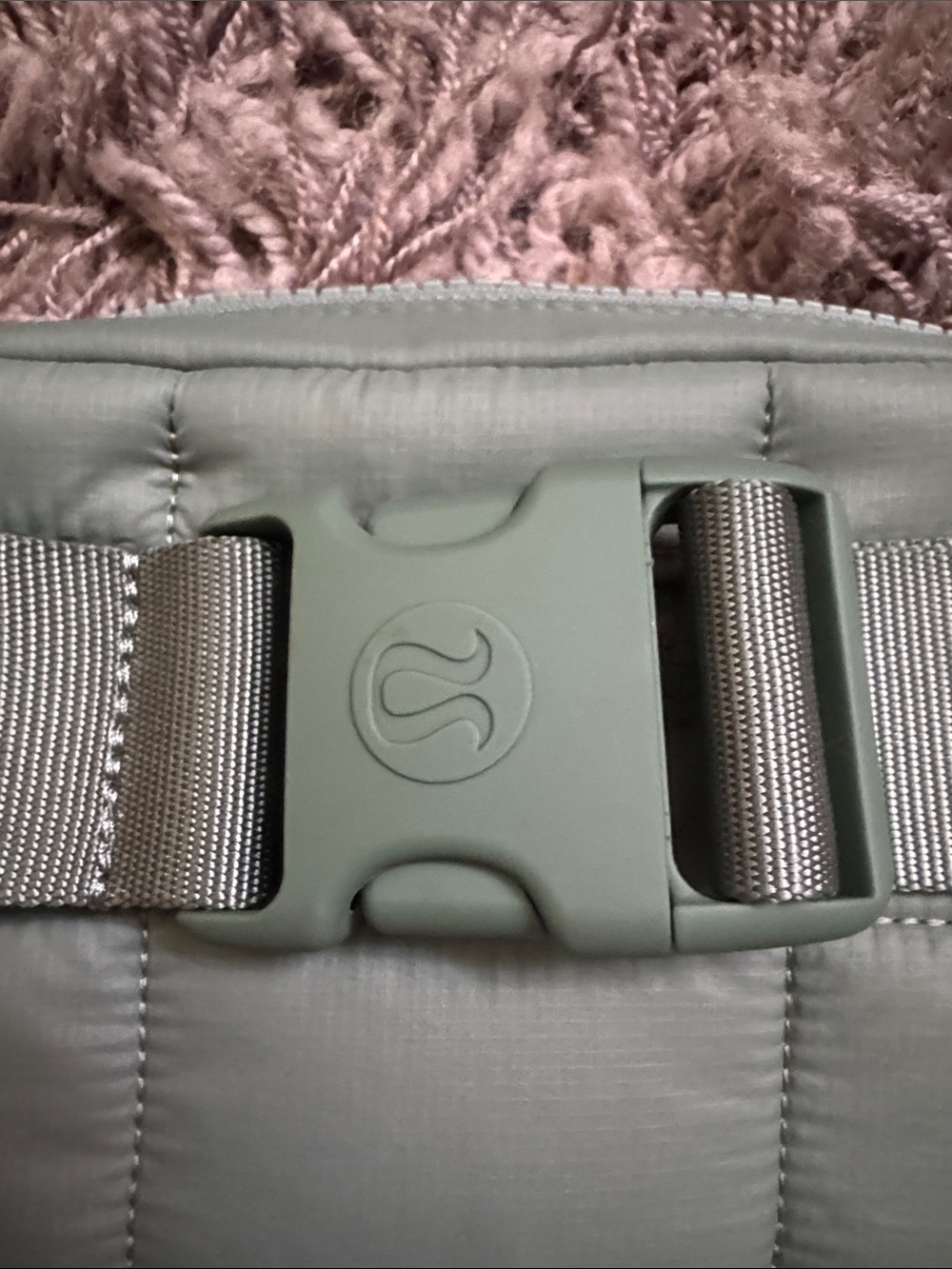 LIKE NEW |  Lululemon | Quilted Sage Green Belt Bag - Picture 9 of 9